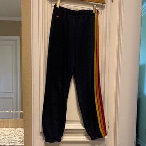 Aviator Nation Kids Sweatpants with Rainbow Stripes!!